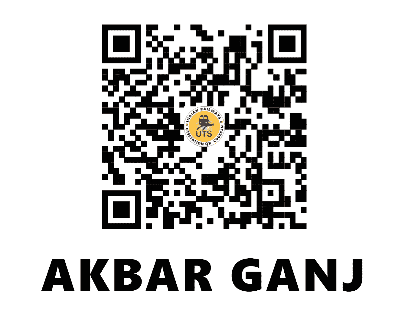UTS QR Code for AKBAR GANJ - AKJ (NR - UTTAR PRADESH)